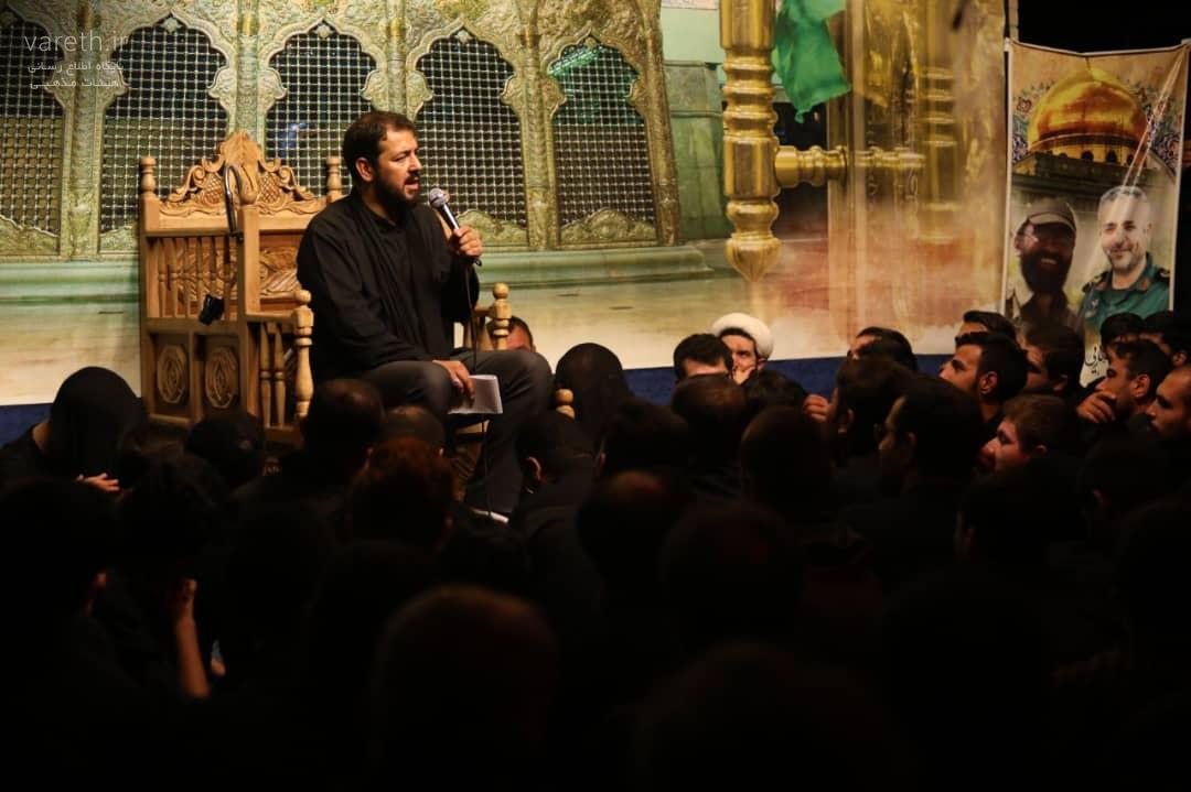 عبدالله باقری در شب هشتم محرم ۹۸ در هیئت حسین جان (ع)قزوین
