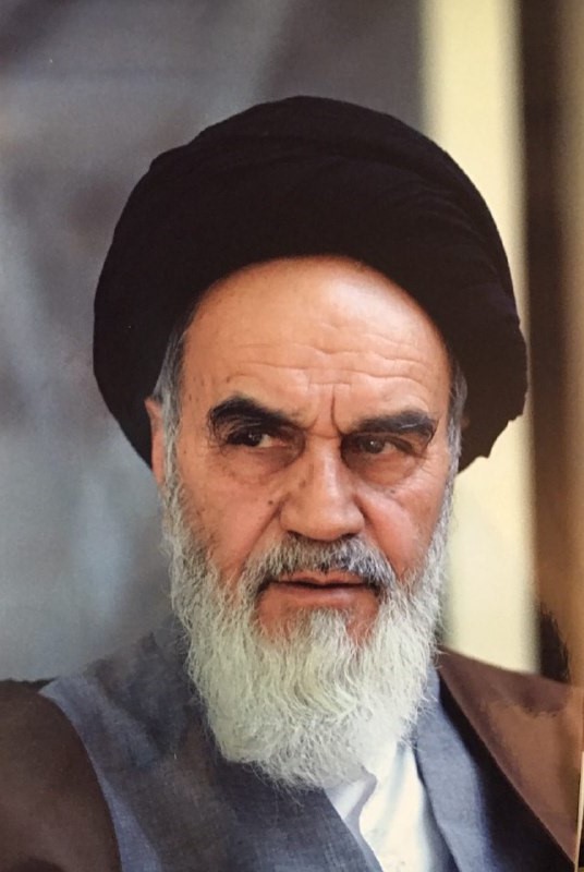 تصویری از امام خمینی که رسول اولیازاده به ثبت رسانده است.