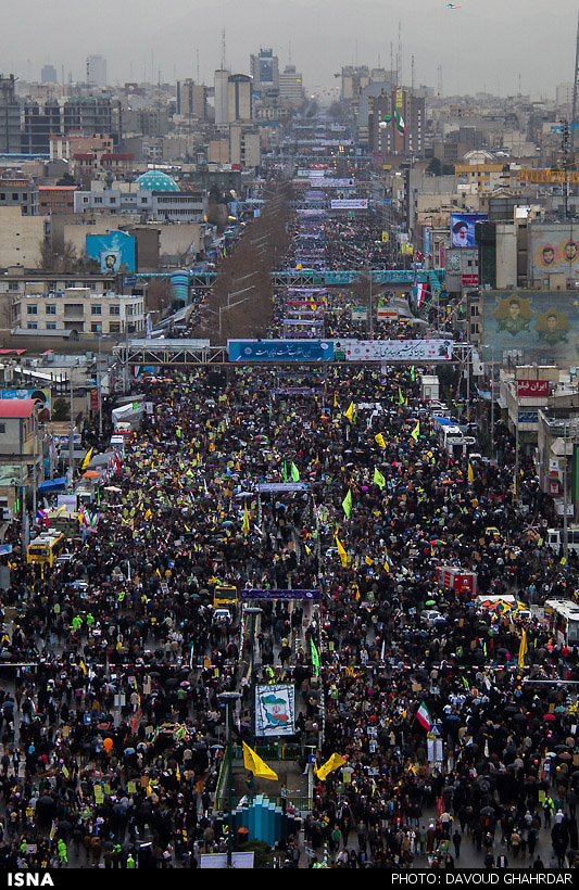 راهپیمایی ۲۲ بهمن سال ۱۳۹۳ شهر تهران.